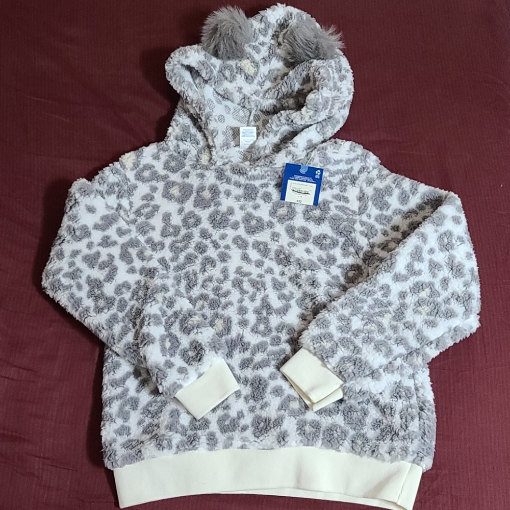 Arizona Cozy Hoodie w/Pom Pom Ears Girls Large 14 - Picture 1 of 5